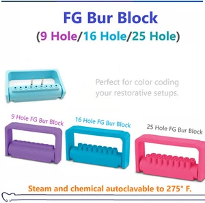 Protector de esterilización dental con bloque de quemaduras de 25 orificios, se adapta a 25 bolsas FG, Autocl 275 ° F - Imagen 1 de 1