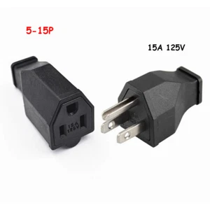 5-15P Rewireable Male Plug / Female Socket 3 Pin 5-15R 15A 125V Electrical Power - Picture 1 of 10