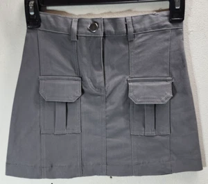 Paisley Love Women's Mini Skirt Size 8 Gray Short Mini - Picture 1 of 8