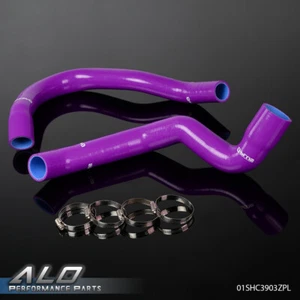 Silicone Radiator Hose + Clamps Kit Fit For 91-01 Jeep Cherokee XJ 4.0 l6 Purple - Picture 1 of 12