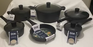 D&W Deane & White Cookware Collection 11 pc Set /Color Black W/Handles NEW - Picture 1 of 9
