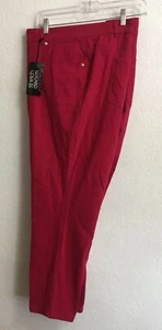 NEW Pure Energy Comfort Stretch Cotton Denim Jeans Plus Size-24 Pink 5 Pockets - Picture 1 of 7