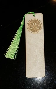 BUDDHA UNDER BODHI TREE Wooden Bookmark, Laser Burned - Bild 1 von 1