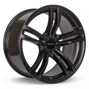 17 Inch Black Alloy Wheel Rim for Mercedes-Benz CLK550, RTX 82008 17x8 5x112 5Lu - Picture 1 of 2