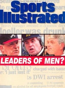 May 15 1995 Bobby Cox Atlanta Braves Dennis Erickson Sports Illustrated NO LABEL - Picture 1 of 1