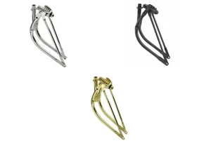 BENT Springer Fork for 26" BIKE Chrome Black Gold Cruiser Lowrider BMX MTB - Picture 1 of 4