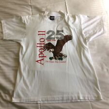 RARE Vintage Single Stitch Apollo 11 25th Anniversary 1969-1994 T Shirt L NASA 