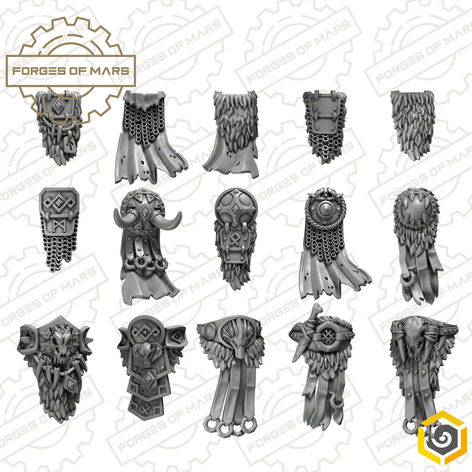 Space Knights - Lupine Order - Accessories - Primal Hounds Loincloths (x15) - Imagen 1 de 1