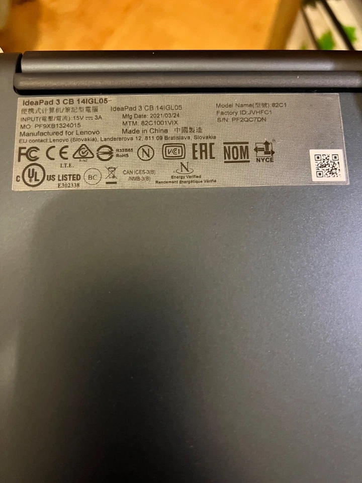 Lenovo IdeaPad 3 14IGL05 14" Celeron 1.1 GHz - SSD 128 GB - 4GB - AZERTY - Belga - Immagine 1 di 3