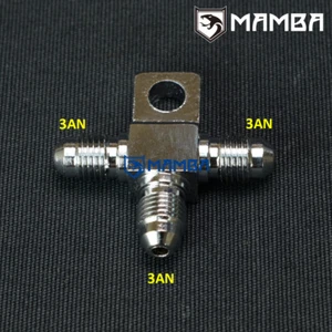 Manguera de freno camiseta turbo SS304 3AN a 3AN con accesorio JIC macho - Imagen 1 de 3