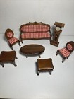 Living Room Set Vintage Miniature Dollhouse 1:12 With Original Box