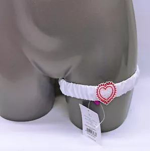 AGENTE PROVOCATORE Giarrettiera Donna Sexy Esthar Cuore Raso Bianco Taglia Unica - Foto 1 di 4
