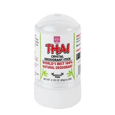 Thai Stone Crystal Potassium Alum Natural Mineral Salt Deodorant Stick 2.125 oz - Image 1 of 4