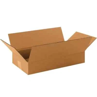 25 - 20x8x4 Cardboard Shipping Moving Storage Boxes Long Corrugated Cartons - Image 1 of 2