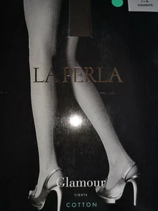 NEW La Perla Fondente Glamour cotton tights back striped size S - Picture 1 of 5