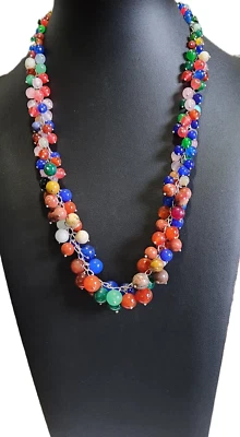 Collar de ágata multicolor - 20 pulgadas Foto 1 de 2