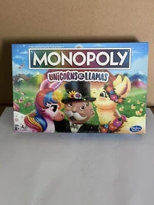 Hasbro E8760 Monopoly Unicorns VS Llamas Ages 8+ 2-6 Players - Picture 1 of 3