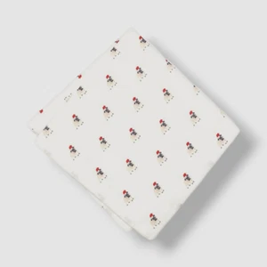 Bar III Mens White Christmas Pug Holiday Novelty Pocket Square - Picture 1 of 1