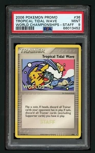 Pokemon PSA 9 MINT 2006 Tropical Tidal Wave World Championships Staff Promo #36 - Picture 1 of 2