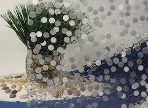 Bubbles Cut Glass Static Cling Window Film, 36 "de ancho x 50 pies - Imagen 1 de 1