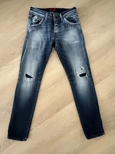 Jack & Jones Intelligence Glenn Blue Denim Button Fly Jeans Size 28x32- - Picture 1 of 8