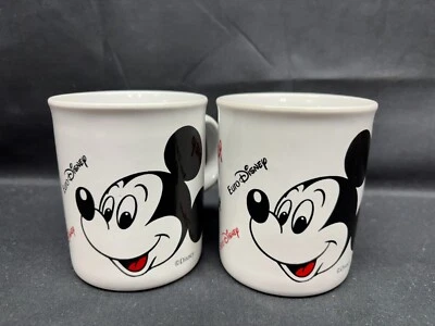 Set of 2 ~ Disney "MICKEY MOUSE"  Euro Disney ~ England ~ 3 3/4" Tall - Image 1 of 4