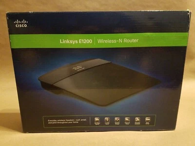 Cisco Router E1200 Linksys Wireless-N 2.4Ghz 4-Port 300Mbps 802.11N Wireless Te… - Image 1 of 3