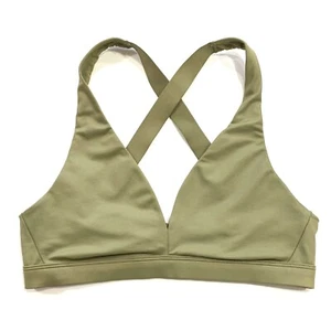 Victorias Secret Sport Sexy Shiny Plunge Wet Look Unlined Wireless Sports Bra - Picture 1 of 12