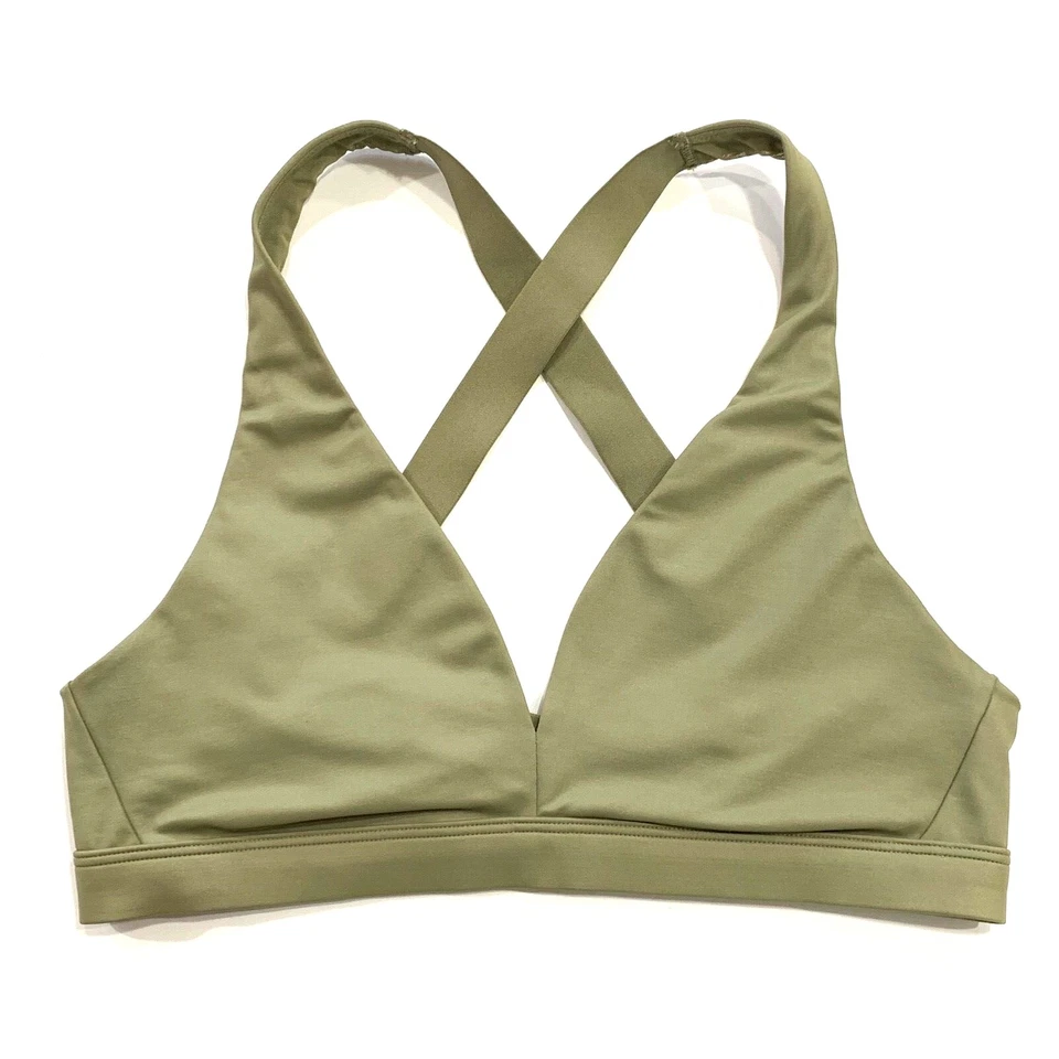 Sexy Sujetador Deportivo Victorias Secret Brillante Sumergir Aspecto Húmedo Sin Forro Inalámbrico Foto 1 de 2