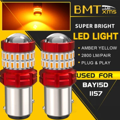 1157 2357 Canbus LED Front Turn Signal Light Bulbs for Hyundai Sonata 1990-2020 Foto 1 de 4