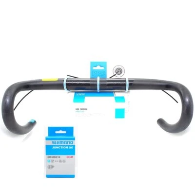 Shimano PRO Vibe Carbon Compact Handlebar 31.8mm x 44cm w/ EW-RS910 Di2 Junction - Image 1 of 4