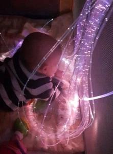 Autism Calming Sensory LED Light Fibre Optic Colour set (50x100cm) harness - Picture 1 of 12