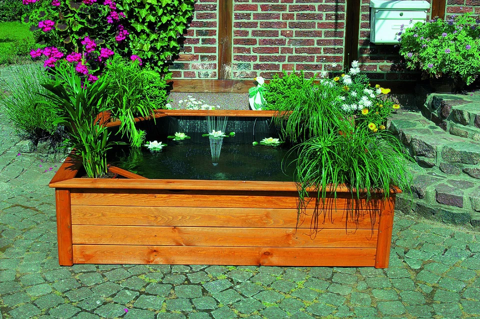 Promadino Hochteich  mit 4 seitl. Pflanzzonen SOLAR - Bild 1 von 1