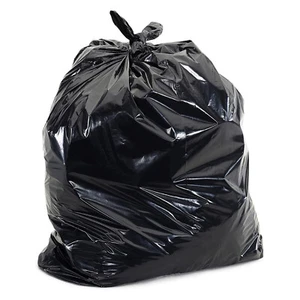 100 Large Black Bin Bag Liner Refuse Sacks 20Kg 300L Capacity 80G 30"x46"x54" - Picture 1 of 3
