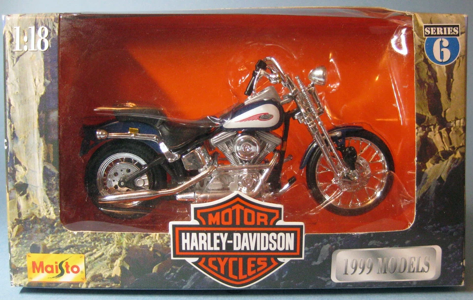 Harley-Davidson Springer Softail 1999 Maisto 1:18 FXSTS motocicleta serie 6 Foto 1 de 1
