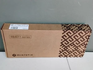 Brand New! MikroTik RB4011iGS+RM Ethernet 10-Port Gigabit Router - New Open Box - Picture 1 of 3