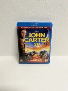 John Carter (Blu Ray 3D DVD, 2012, Disney 4-Disc Edition) Tested Works Great - Picture 1 of 5