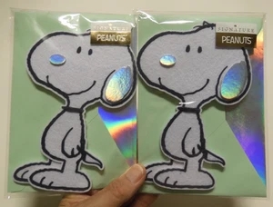 2 Tarjetas Sello Firma Alta Calidad SNOOPY Fieltro Peludo Todas las Ocasiones En Blanco - Imagen 1 de 6