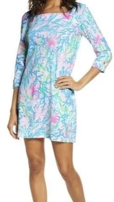 Lilly Pulitzer Bailee Multi Coral Bay 100% Cotton Dress Size Small Beach Wear - Image 1 of 4
