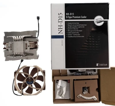 Noctua NH-D15 CPU Cooler with NF-A15 x 2  NF-A15 PWM Retail Cooling Fans - Image 1 of 4