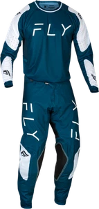 Fly Racing Evo DST Navy/White Jersey + Pant Gear Set - For Dirt Bike, MTB, BMX - Picture 1 of 8