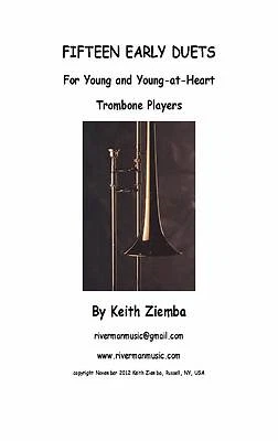 Trombone Duets 15 EARLY DUETS for Young & Young-at-Heart Trombone Players NEW - Image 1 of 4