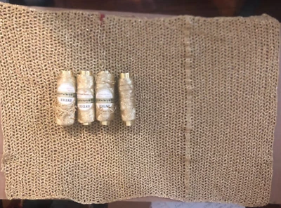 VTG LOT 3 1/2 1 OZ SPOOLS ENTICE SPINNERIN NEEDLEPOINT CROCHET W/ STARTER PIECE - Image 1 of 4