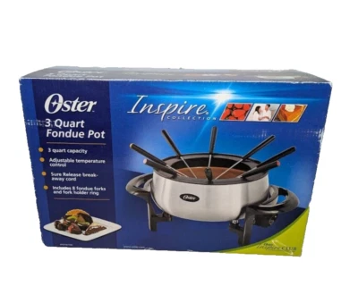 Olla de fondue Oster FPSTFN7700 eléctrica 3 qt 2009 Sunbeam NUEVA Foto 1 de 4