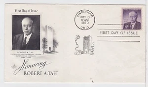 TurtlesTradingPost - Robert A. Taft 1960 FDC #1161 Artcraft Cachet - Picture 1 of 1