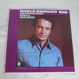 Merle Haggard Sing A Sad Song LP Vinyl Record Album - Picture 1 of 4