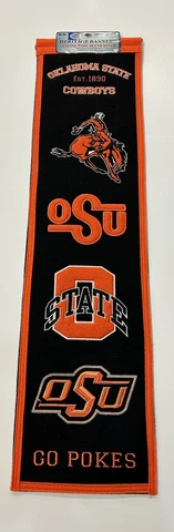 Oklahoma State Cowboys NCAA Winning Streak Embroidered Heritage Banner! Cover