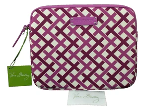 Vera Bradley Julep Tulip Neoprene Tablet eReader Sleeve 10x8 Padded Zipper Lined - Picture 1 of 6