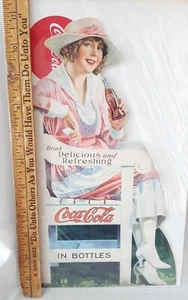 Tarjeta de felicitación de pie de Coca Cola sellada - modelo de playa 1920 - Imagen 1 de 7