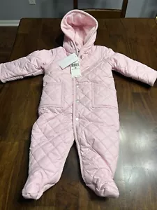 Ralph Lauren Infant Baby Girl Snowsuit Size 6 Months NWT Pink - Picture 1 of 4